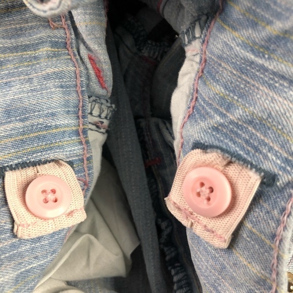 Levis Denim Stripes Jeans Short Size 14 - Picture 6 of 8